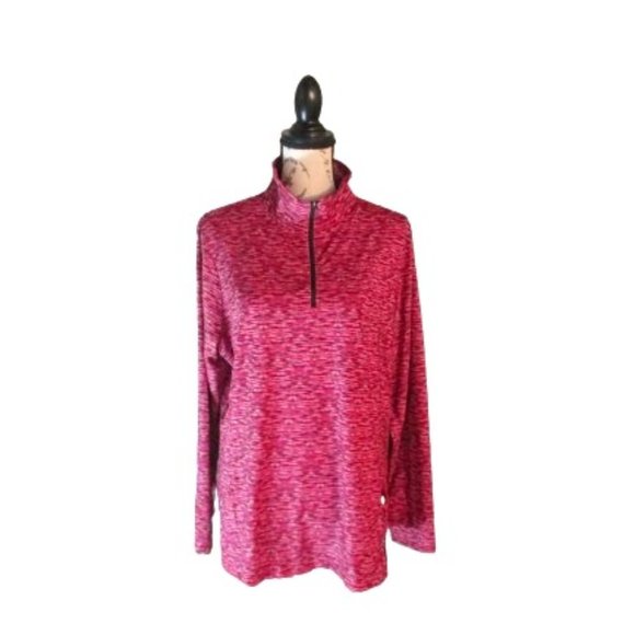 Zone Por Women's Pink Multicolored long Sleeve Activewear top - Picture 1 of 2
